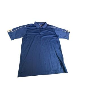 Adidas Golf Climalite Polo Shirt Men’s Medium Blue Athletic Performance Top